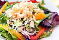 Asian Salad with a Creamy Ginger Citrus Kick