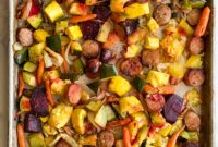 Sheet Pan Sausage and Roasted Veggies