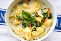 Hearty Tortellini Sausage Soup