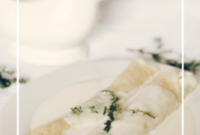 Creamy Chicken & Spinach Crepes