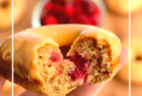 Zesty Cran-Orange Protein Donuts