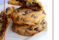 Gooey Nutella-Stuffed Chocolate Chip Cookies