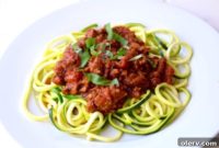 Zucchini Noodle Bolognese