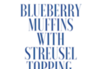 Golden Crumb Blueberry Muffins