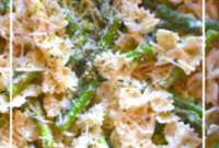 Asparagus Pasta with Creamy Garlic Sauce