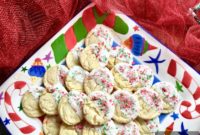 Peppermint Bark Dipped Sugar Cookies