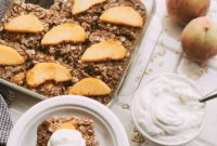 Sweet Peach Baked Oatmeal