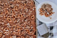 Irresistible Salted Caramel Pretzel Brownies