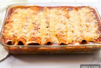 Beef and Bean Enchiladas
