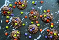 Spooktacular M&M Chocolate Cookies