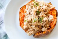 Loaded BBQ Chicken Sweet Potatoes