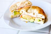 Ham, Egg, and Cheese Bagel Sandwich