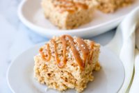 Decadent Salted Caramel Crispy Squares