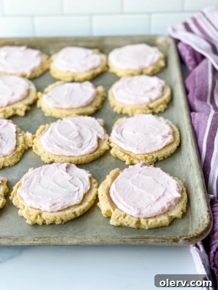 Retro Soda Fountain Sugar Cookies 2 Classic Soda Shop Sugar Cookie with Pink Frosting
