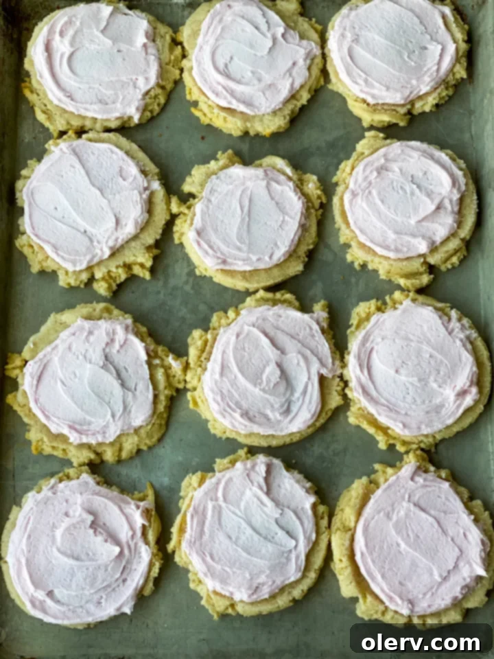 Retro Soda Fountain Sugar Cookies 8 Freshly baked Soda Shop Sugar Cookies on a cooling rack
