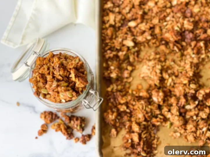 Maple Almond Delight 3 Ingredients for maple almond granola laid out on a kitchen counter