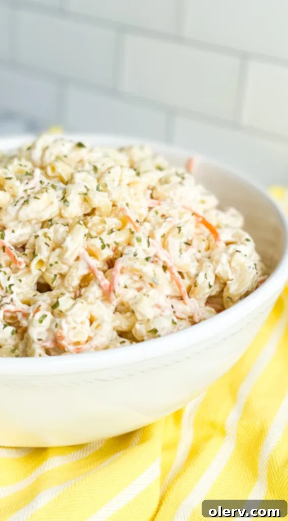 Creamy Island Macaroni Salad 4 Mixing the dressing for Hawaiian Macaroni Salad