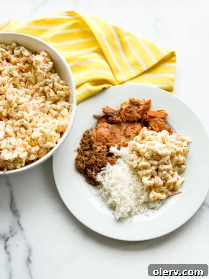 Creamy Island Macaroni Salad 7 Serving of Hawaiian Macaroni Salad