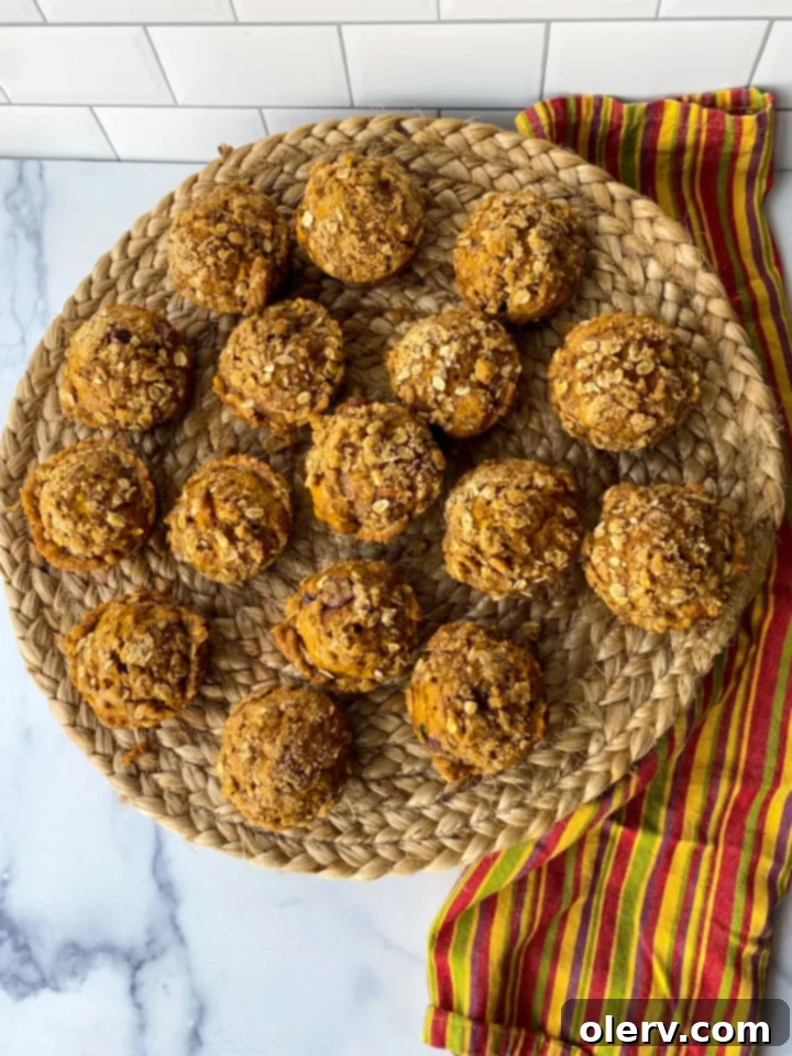 Moist Pumpkin Zucchini Muffins with chocolate chips and streusel topping
