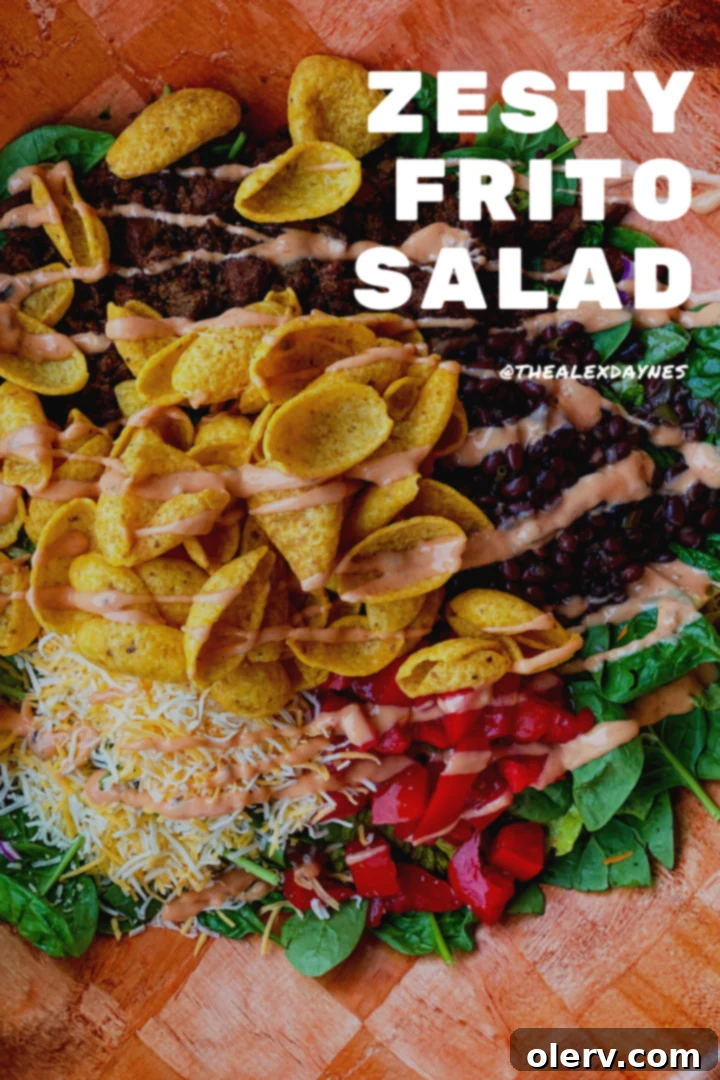 Pin this Zesty Tossed Frito Salad recipe for later.