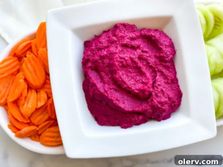 Vibrant Beet Hummus 3 Ingredients for beet hummus laid out on a table