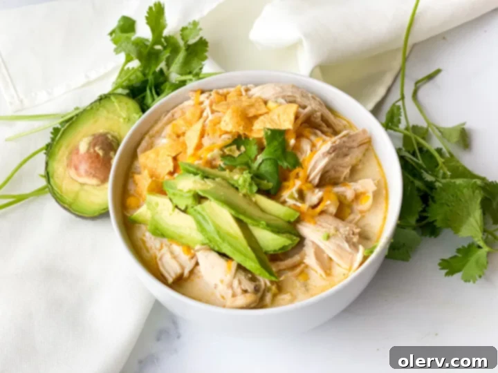 Instant Pot White Chicken Chili recipe card footer image