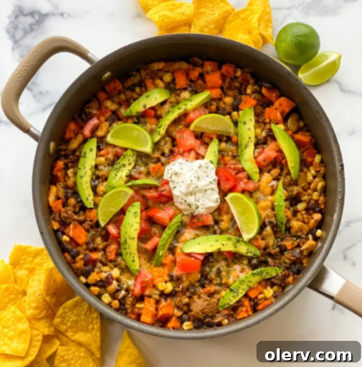 One-Pan Skillet Enchiladas 4 Ingredients laid out for One-Pan Skillet Enchiladas