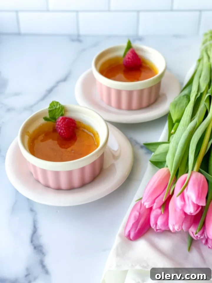 Effortless Creme Brulee Delight 2 Beautifully prepared Creme Brulee in a ramekin, showcasing its creamy texture.