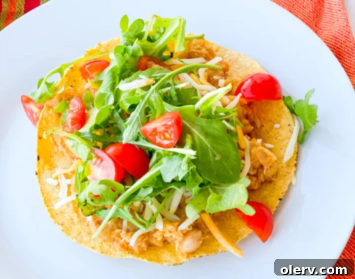 Crispy Chickpea Tostadas 5 A serving of chickpea tostadas on a cutting board, ready to eat.