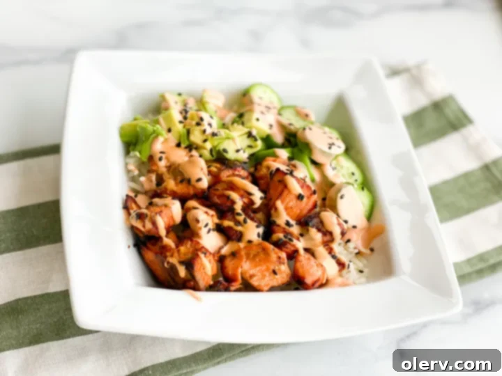 Ultimate Salmon Rice Bowl 3 Ingredients for a healthy salmon rice bowl recipe