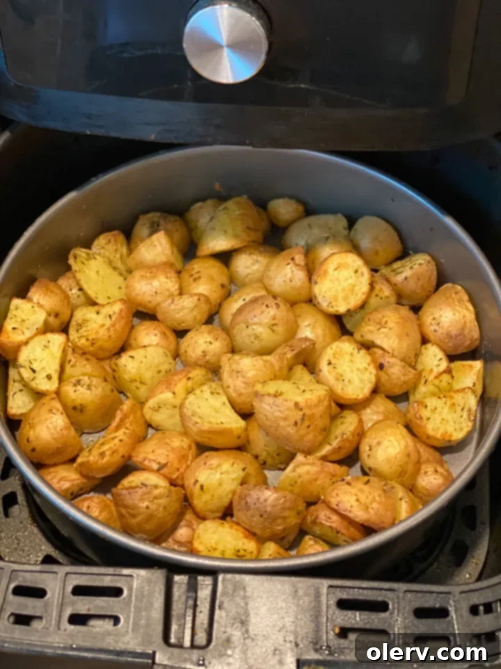 Crispy Air Fryer Roasted Potatoes 2 air fryer roasted potatoes