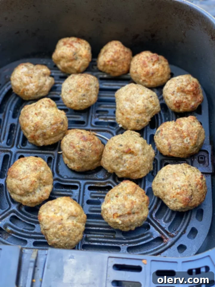 Perfect Air Fryer Turkey Meatballs 7 Air Fryer Turkey Meatballs