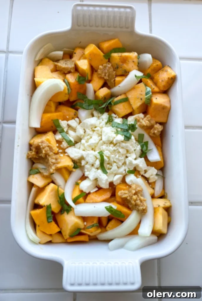 Golden Harvest Pasta 5 Close-up of creamy butternut squash pasta in a ceramic bowl