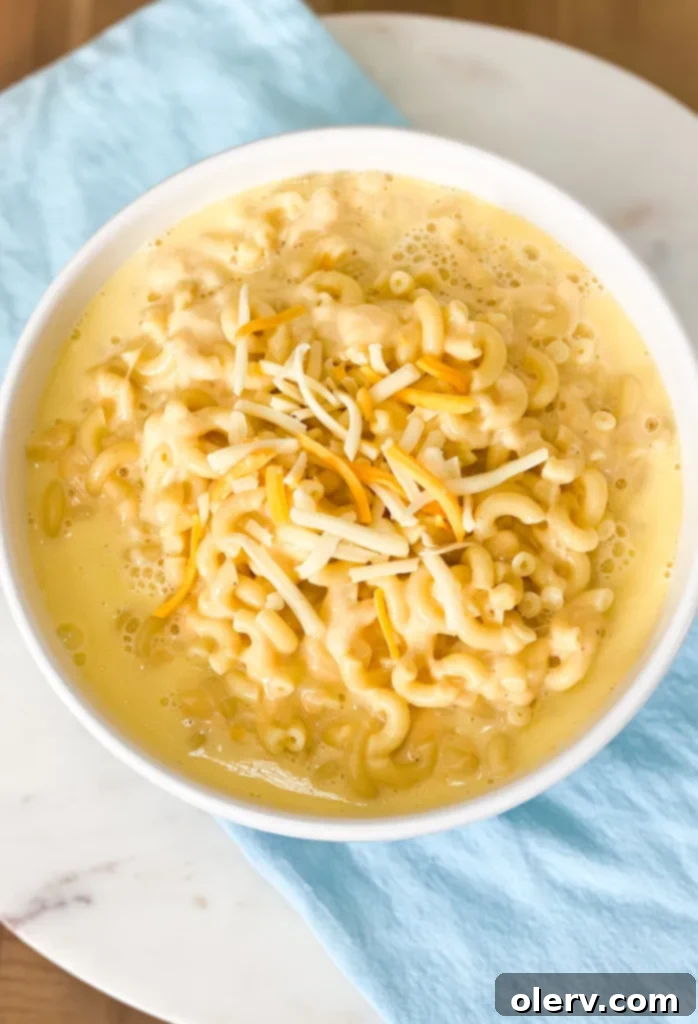 Creamy Instant Pot Mac and Cheese 5 A serving of rich and gooey Instant Pot Mac and Cheese.