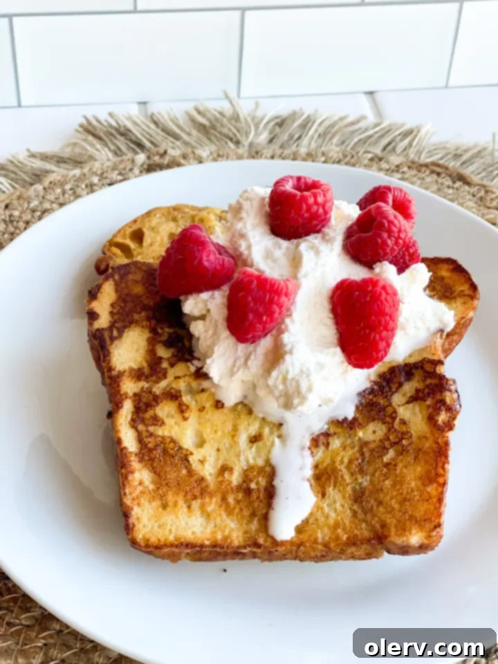 Thick-Cut Cinnamon Bliss French Toast 7 Homemade sticky caramel syrup being poured from a saucepan, ready to top French toast