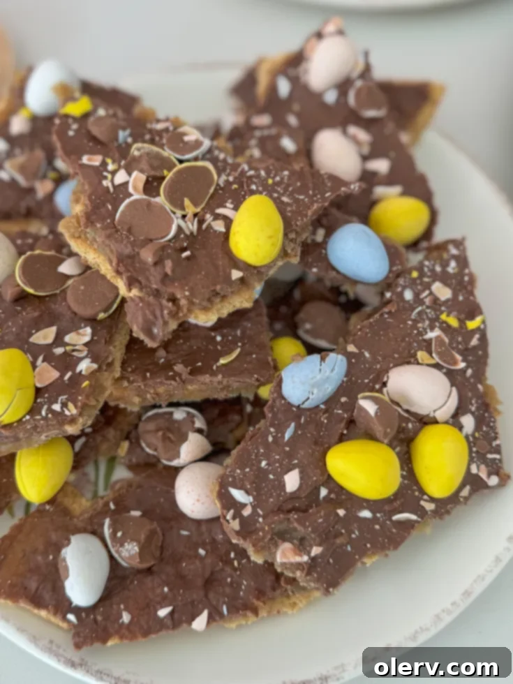 Decorative image of Cadbury Egg Crack for Pinterest