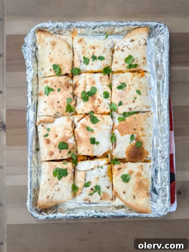 Effortless Oven Quesadillas 3 Ingredients for sheet pan fajita filling