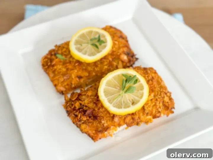 Lemon-Kissed Crispy Salmon Delight 4 Ingredients for crispy lemon salmon laid out