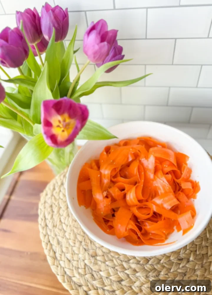 Fresh Carrot Slaw 3 Close-up of Raw Carrot Salad with Ginger Dressing