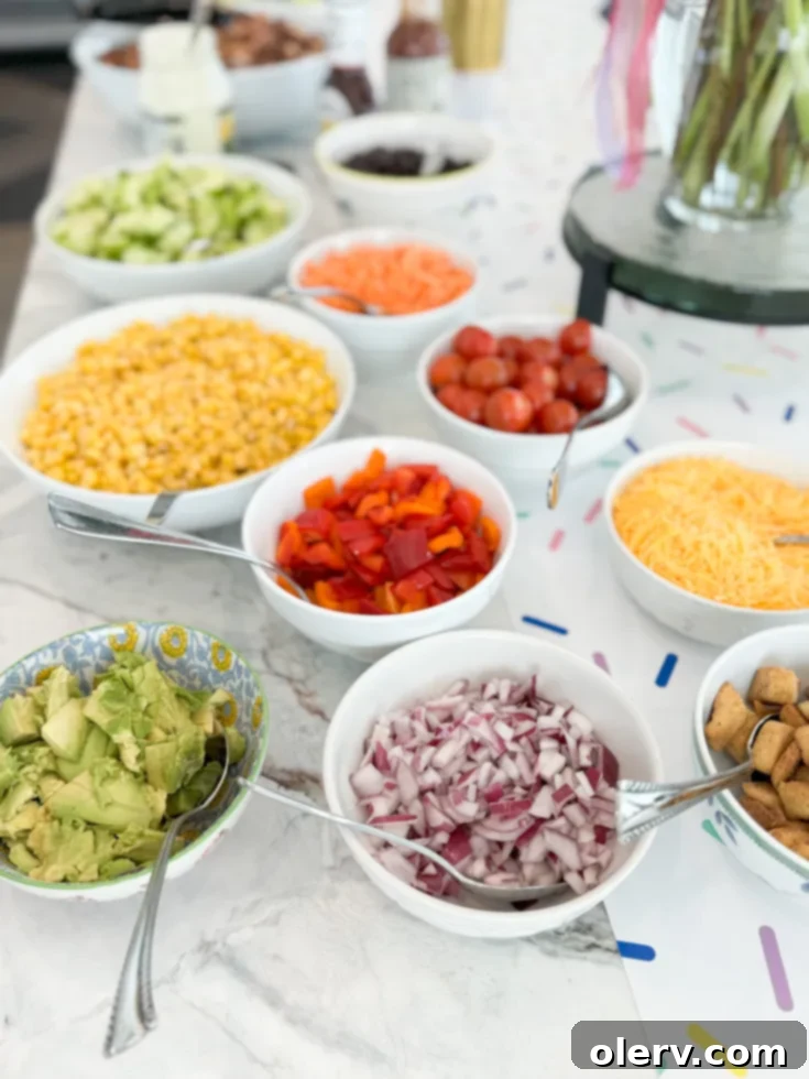 Pinterest graphic for BBQ Chicken Chopped Salad recipe card.