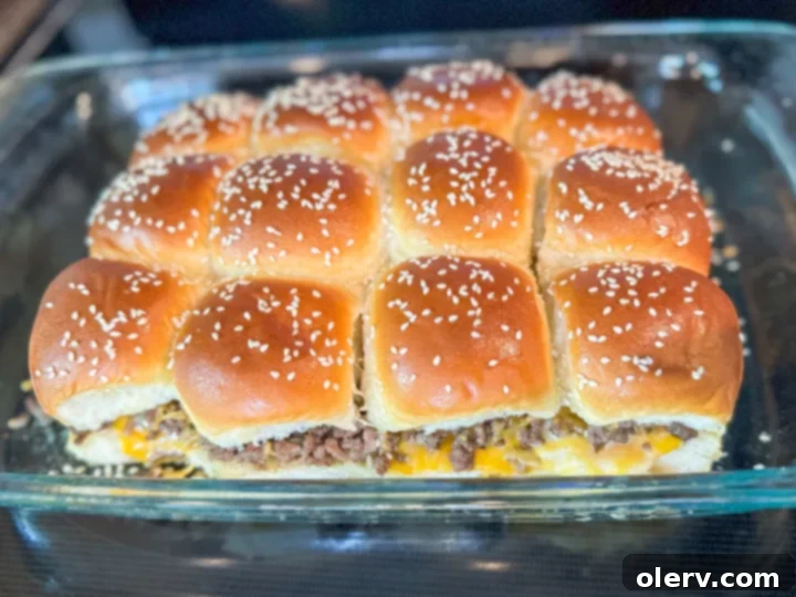 Homestyle Mini Cheeseburgers 3 Ingredients laid out on a kitchen counter for making All-American Cheeseburger Sliders.