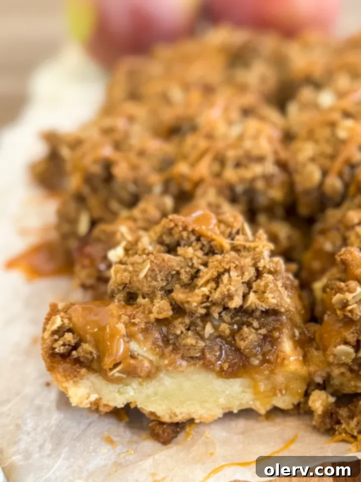 Golden Caramel Apple Delights 8 Caramel Apple Bars