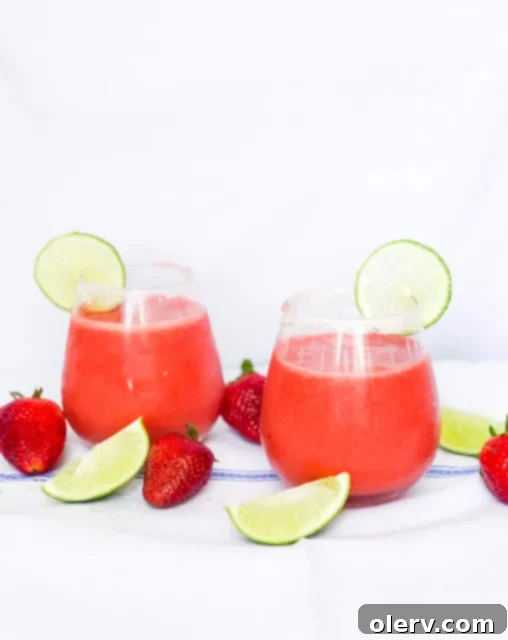 Virgin Frozen Strawberry Margaritas