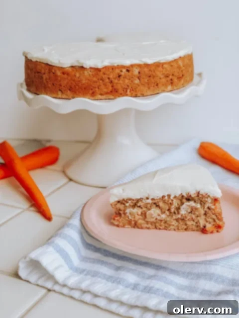 Spiced Carrot Dream 2 Shredded Carrot Cake with frosting