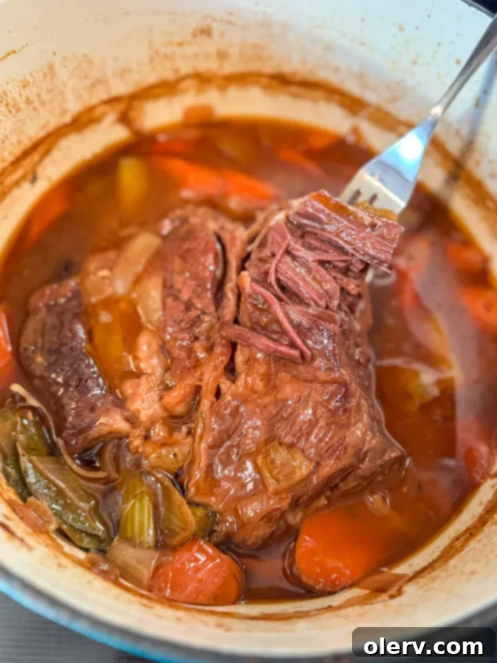 One-Pot Pot Roast serving suggestion