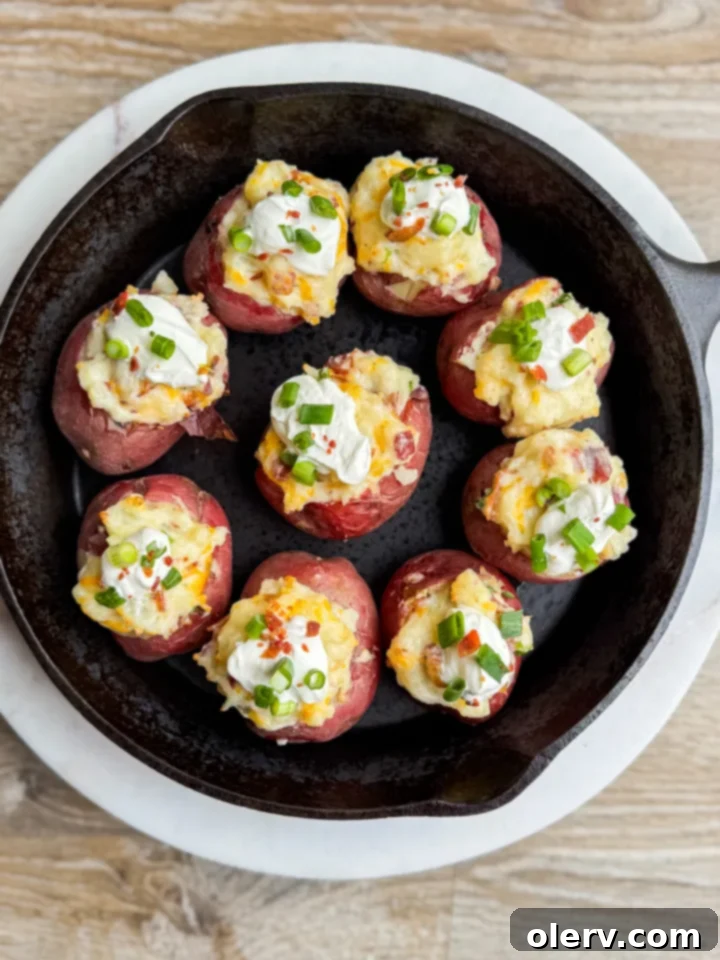Tiny Loaded Potato Bites 4 Step-by-step image of potatoes being prepared for the oven