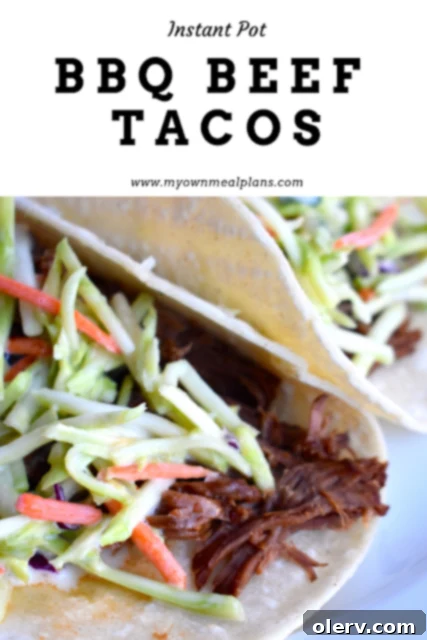 Instant Pot BBQ Beef Tacos