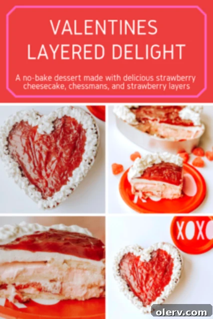 Pinterest pin graphic for No-Bake Strawberry Shortcake Lasagna
