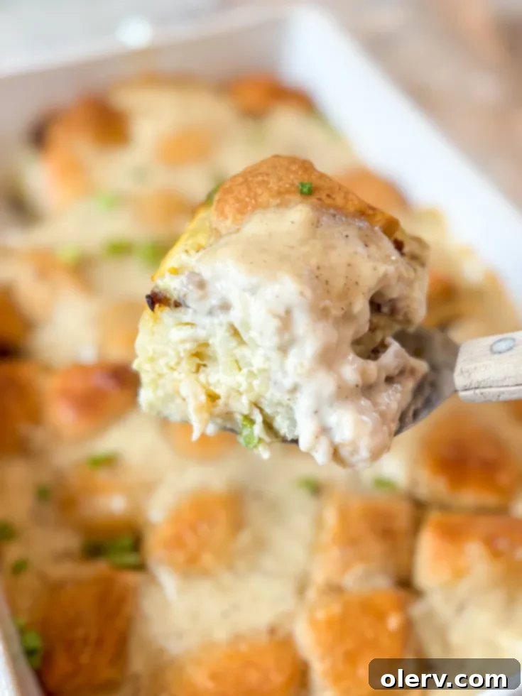 Hearty Biscuits and Gravy Bake 7 Biscuits and Gravy Casserole