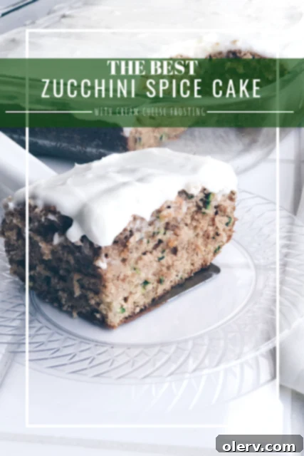 Zucchini Spice Cake with Cream Cheese Frosting